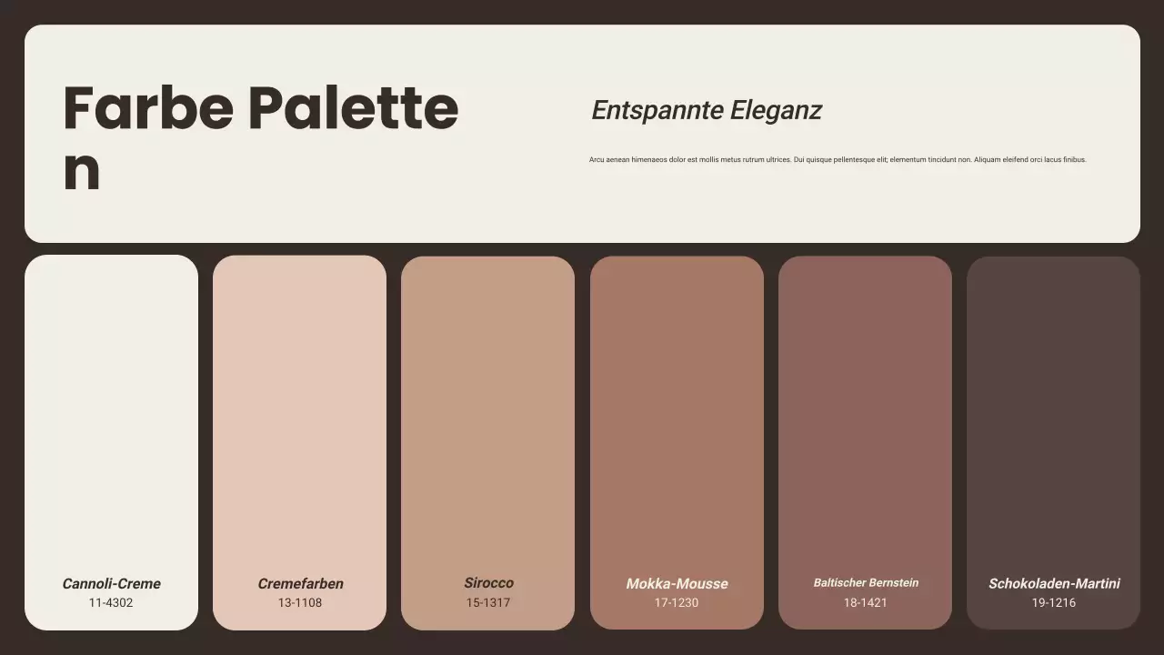 Präsentation der Farbe des Jahres