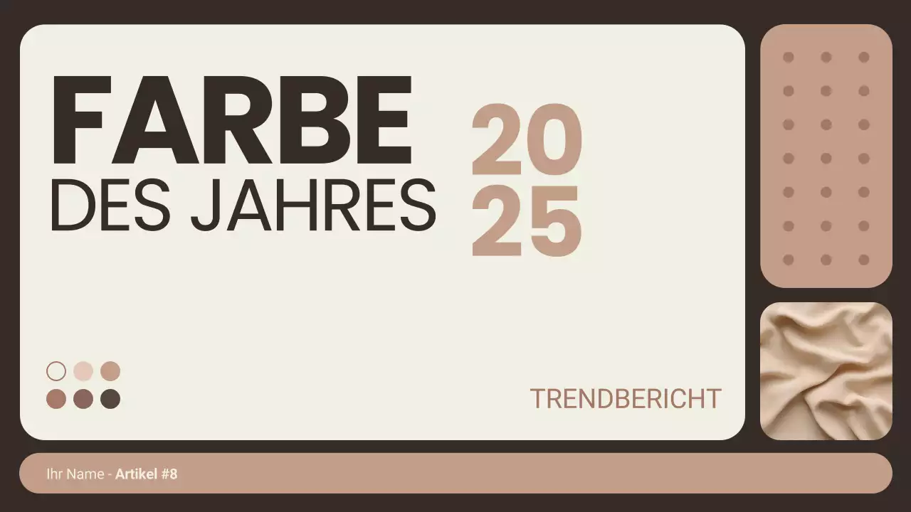 Präsentation der Farbe des Jahres