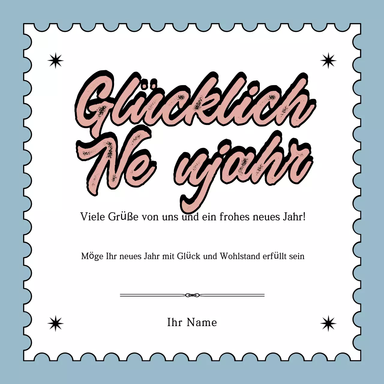 Neujahrsgrüße Post