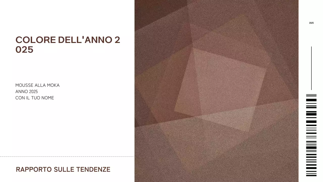 rapporto di tendenza astratto geometrico marrone