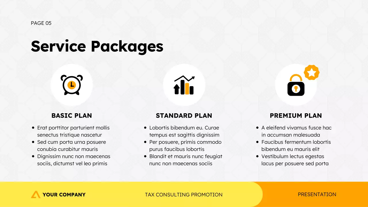 Yellow and Orange Tax Consulting Promotion Presentation