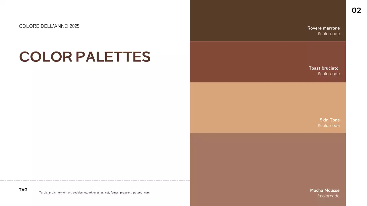 rapporto di tendenza astratto geometrico marrone