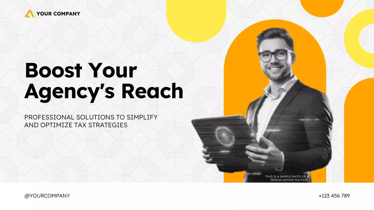 Yellow and Orange Tax Consulting Promotion Presentation