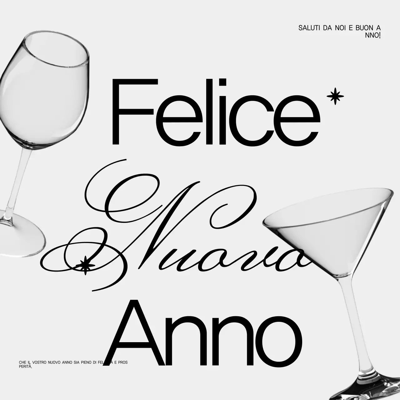 invito a capodanno elegante in bianco