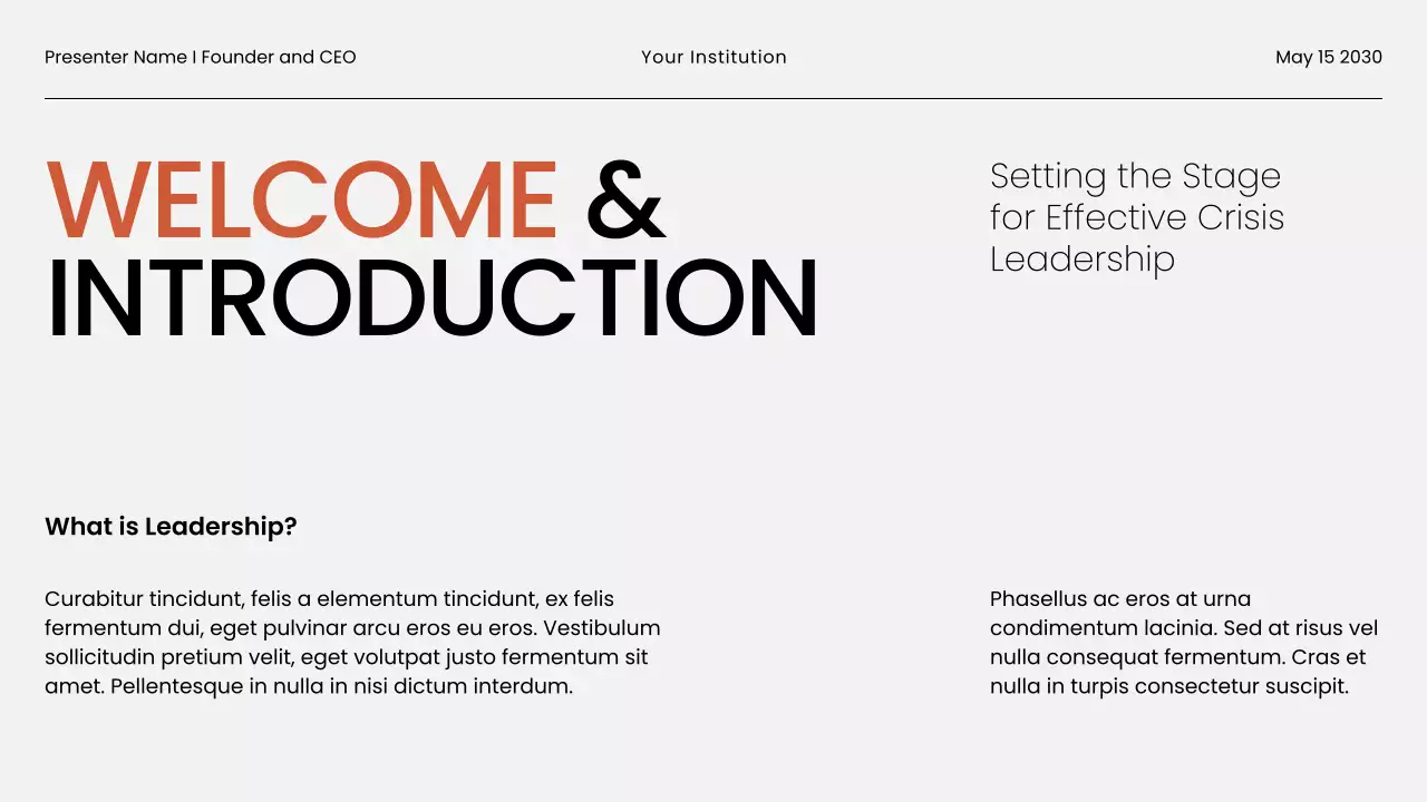 White Minimalist Business Webinar Presentation