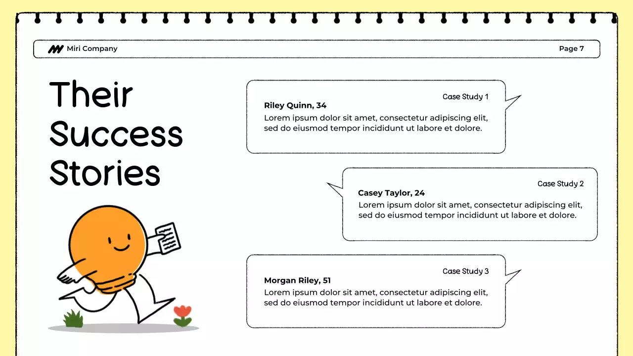 White and Yellow Food Tracker Presentation