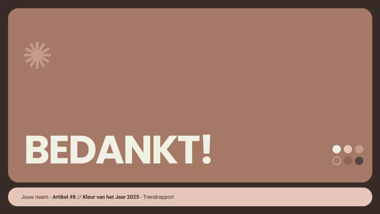 Kleur van het Jaar Presentatie