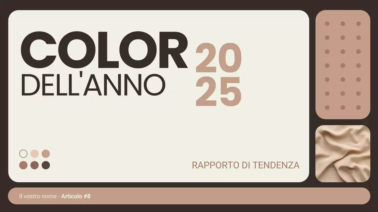 Presentazione del colore dell'anno