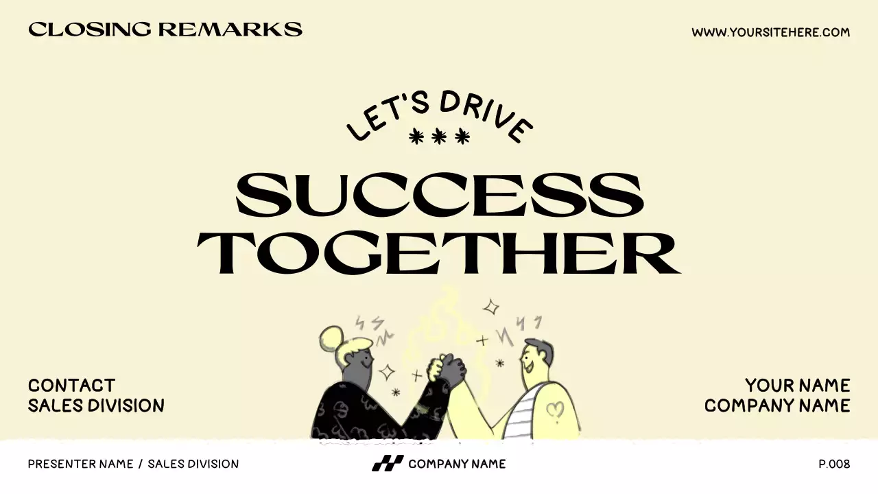 Yellow Illustrated Sales Tactics Presentation