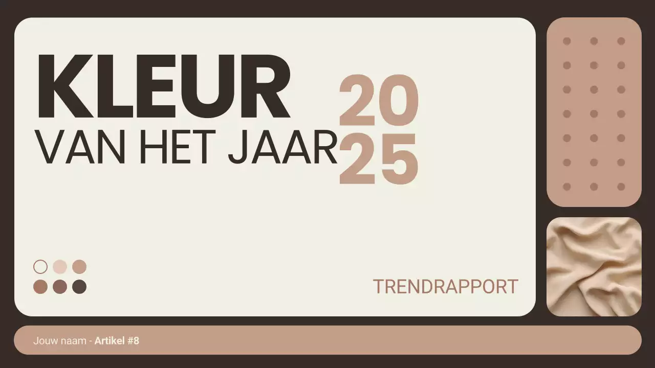 Kleur van het Jaar Presentatie