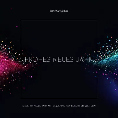 Funke im Dunkeln Frohes neues Jahr Grüße