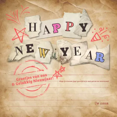 Vintage nieuwjaarswensen