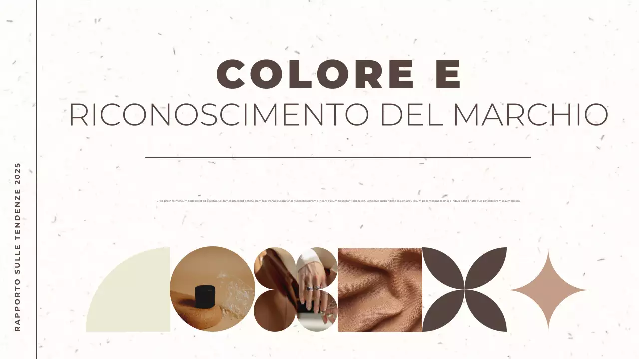 marrone e beige relazione sulle tendenze moderne colore dell'anno presentazione del documento