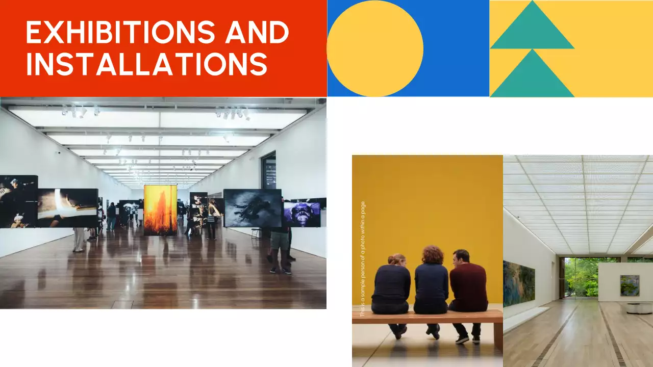 Red Geometric Art Portfolio Presentation