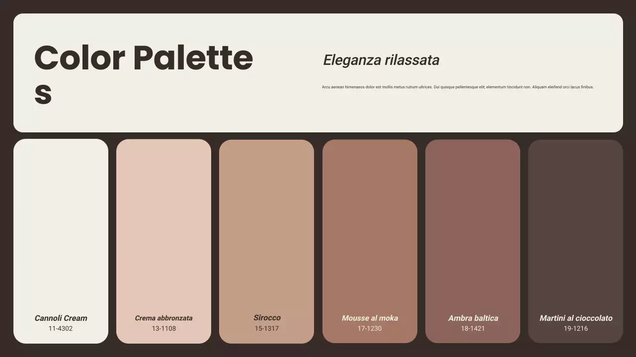 Presentazione del colore dell'anno