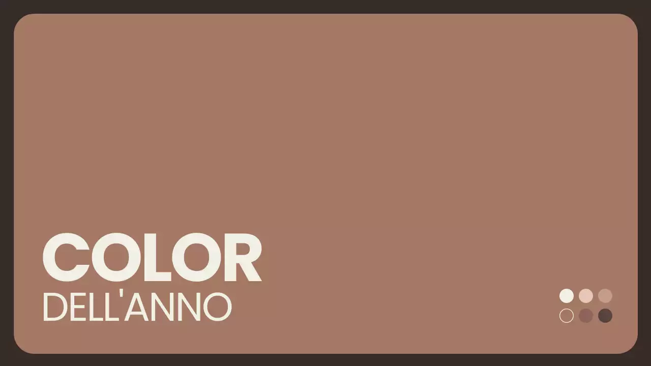 Presentazione del colore dell'anno