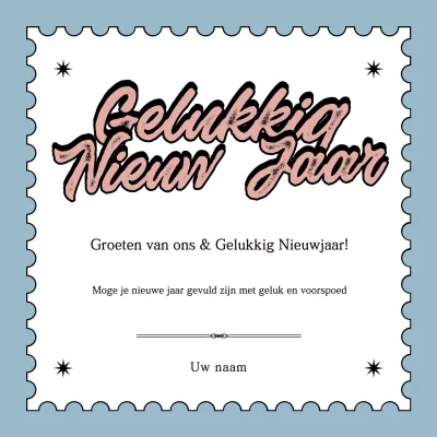 Post nieuwjaarswensen