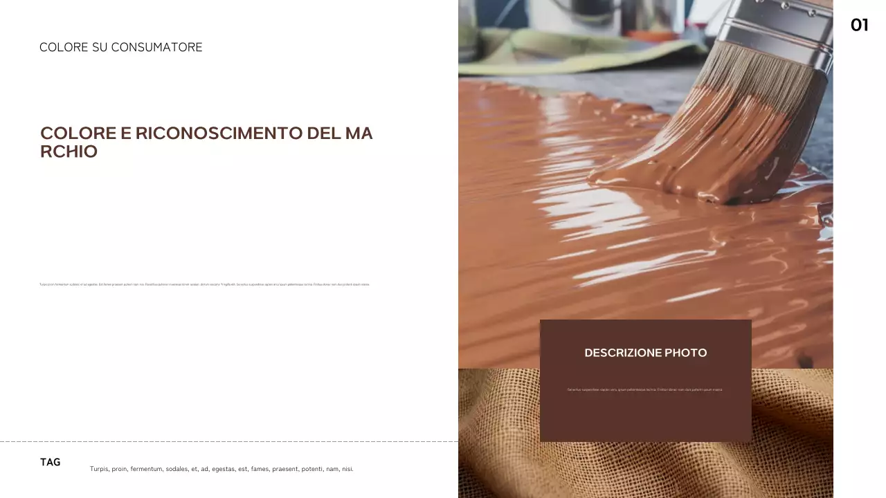 rapporto di tendenza astratto geometrico marrone