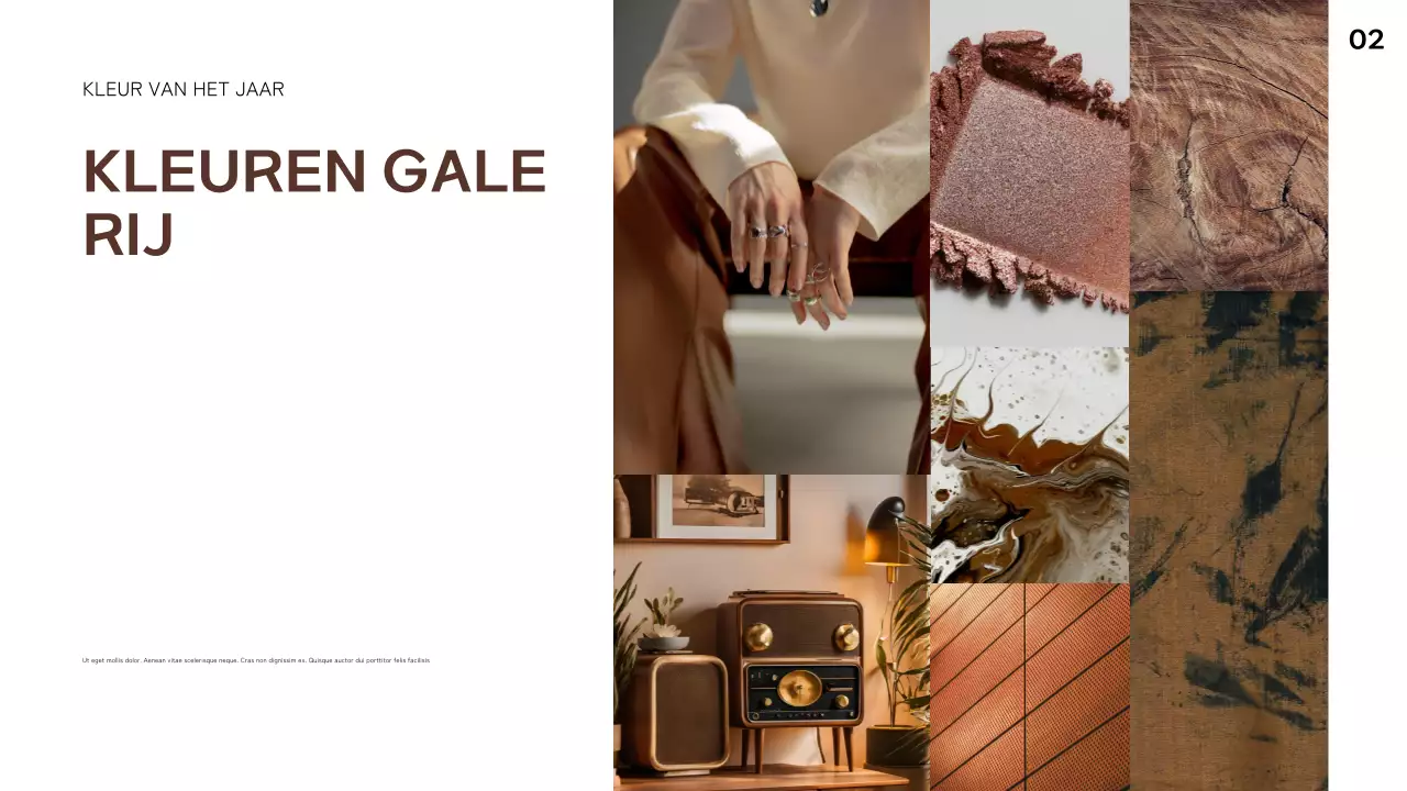 bruin geometrisch abstract trendrapport