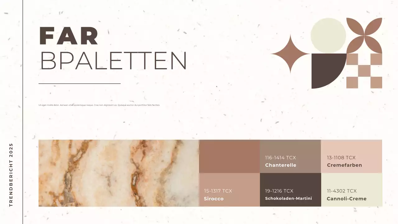 braun und beige moderner trendbericht farbe des jahres dokumentenpräsentation