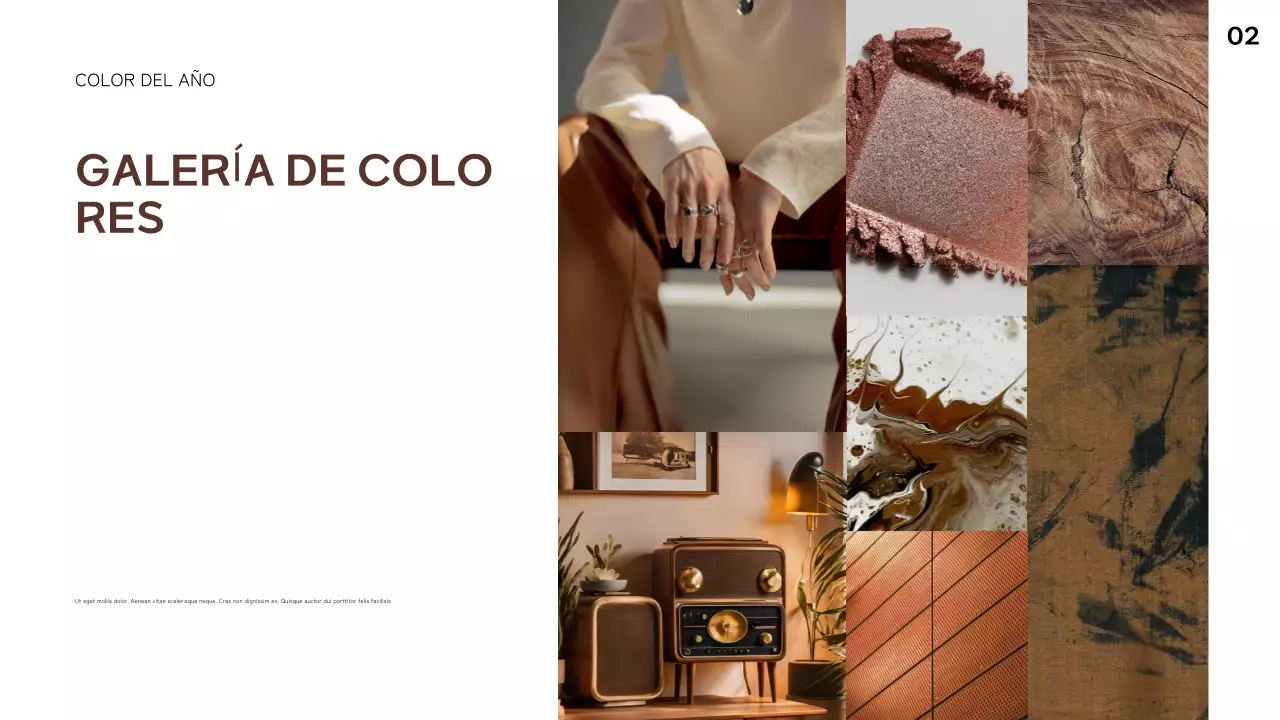 informe de tendencias abstracto geométrico marrón