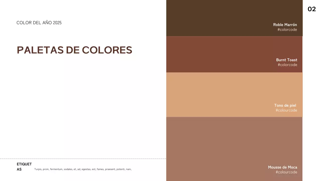 informe de tendencias abstracto geométrico marrón