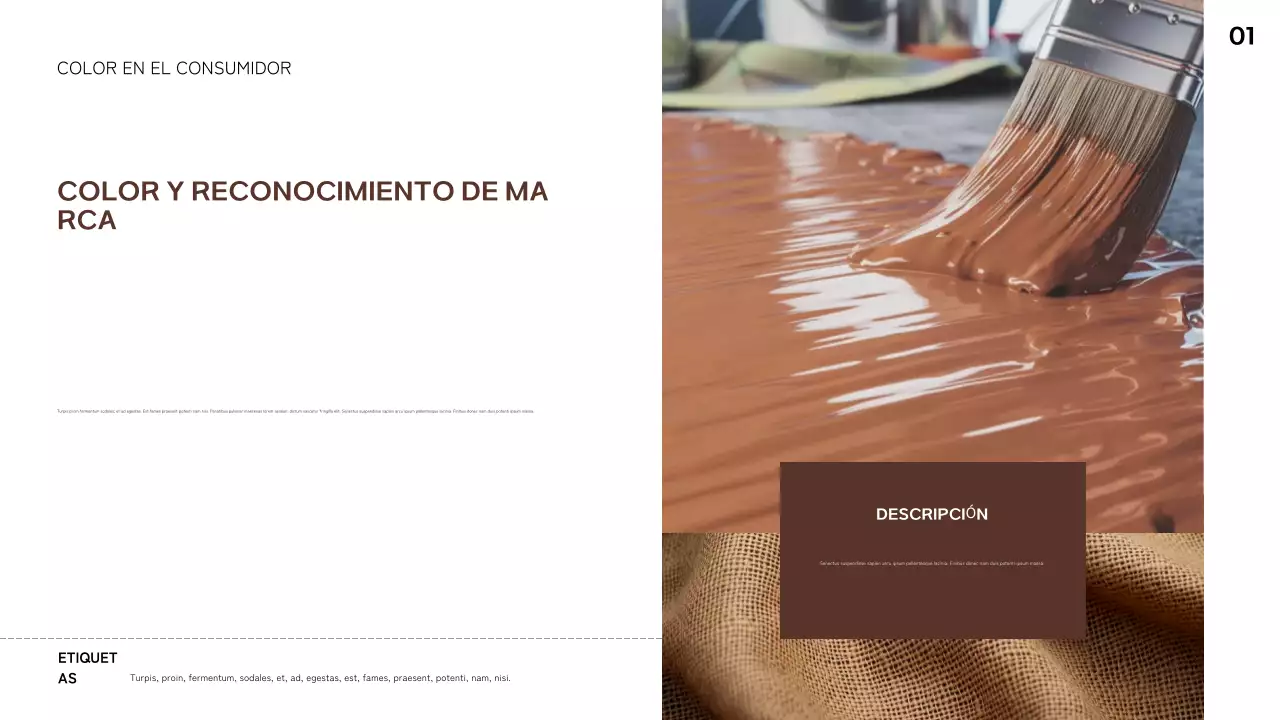 informe de tendencias abstracto geométrico marrón