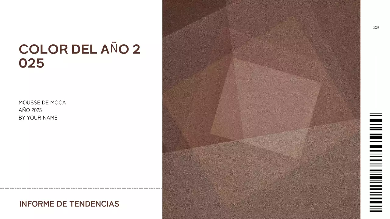 informe de tendencias abstracto geométrico marrón