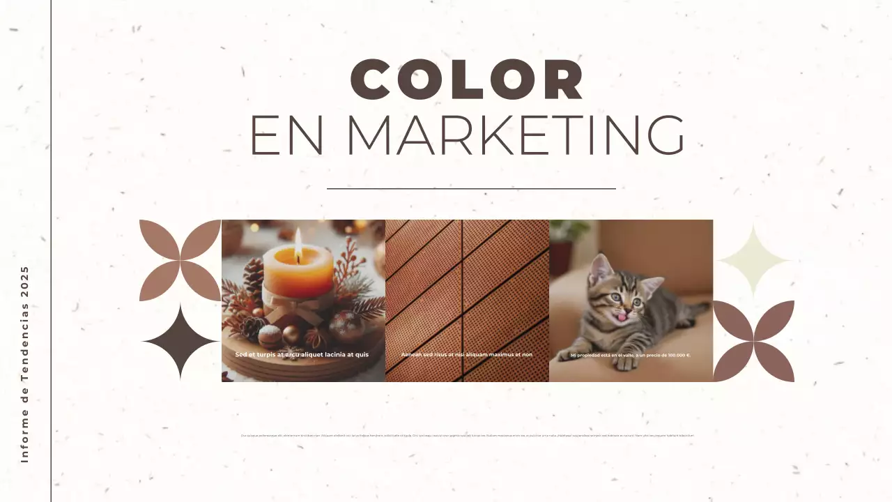 marrón y beige tendencia moderna informe color del año documento de presentación