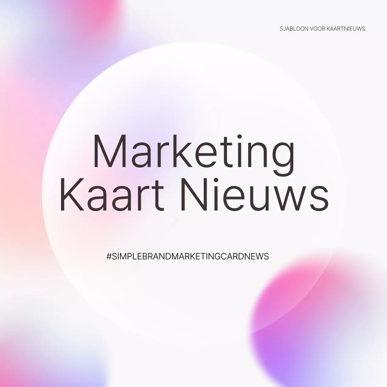 Mauve Eenvoudige Marketing Promotie