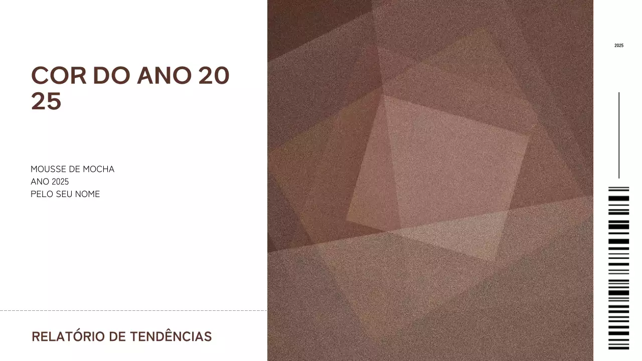 relatório de tendências geométrico abstrato castanho
