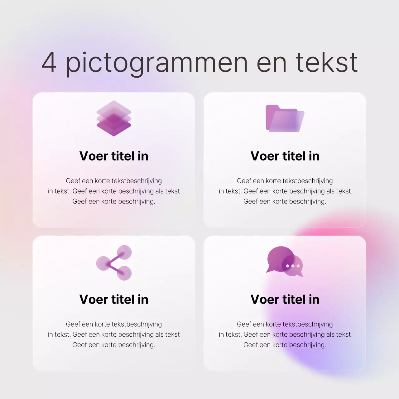 Mauve Eenvoudige Marketing Promotie