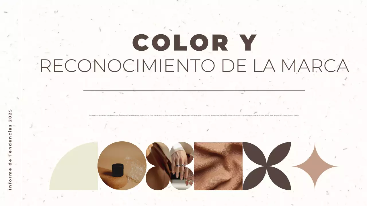 marrón y beige tendencia moderna informe color del año documento de presentación