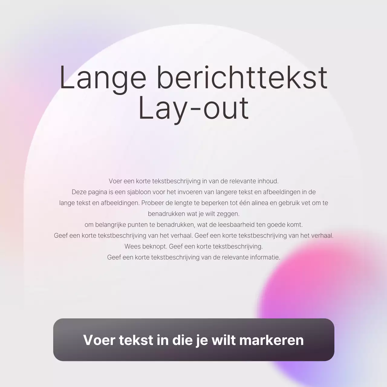 Mauve Eenvoudige Marketing Promotie