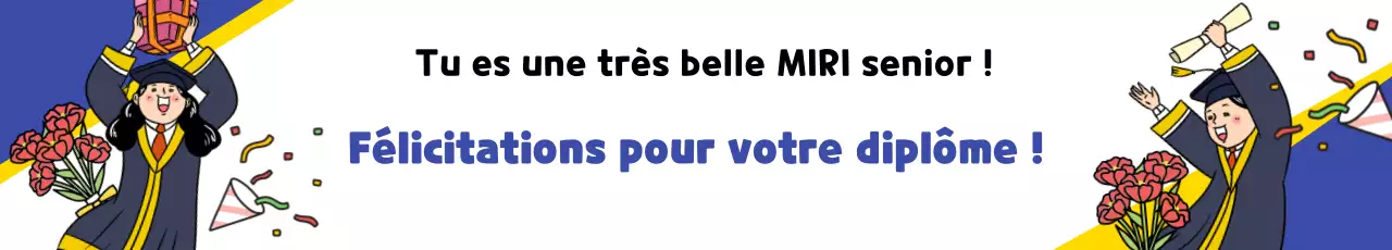 Promouvoir une fête de fin d'études pop art en jaune et bleu