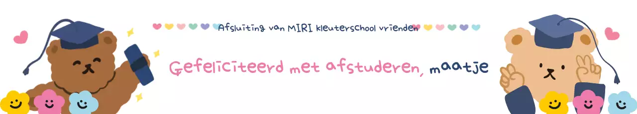 Promoot je kleuterschool afstudeerfeest in bruin en beige