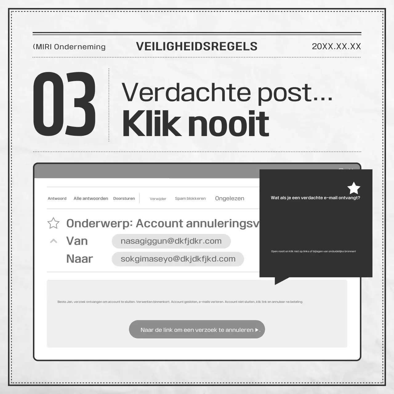Zwart-wit basisveiligheidsdocumentatie
