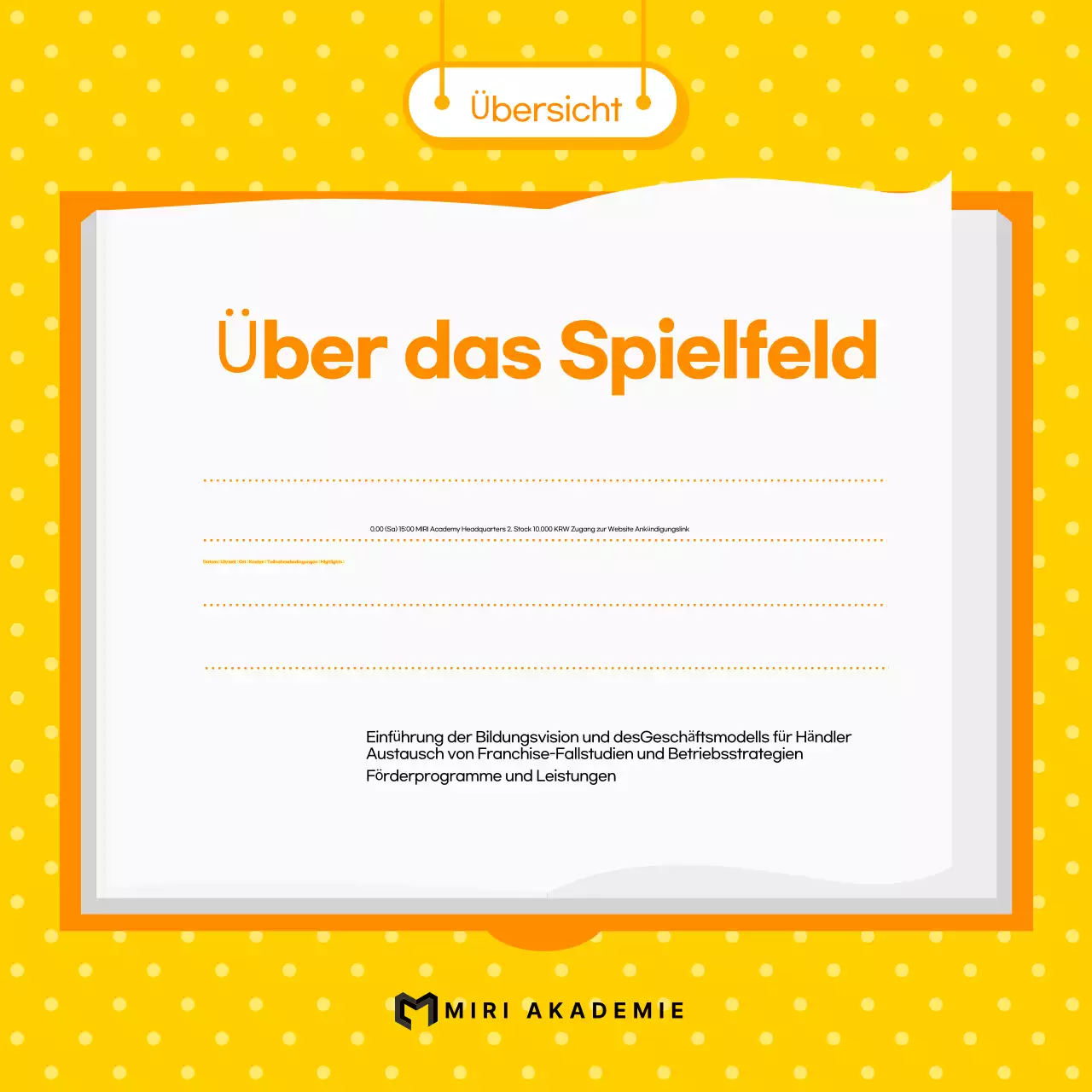 Über Blue Simple Informationsveranstaltungen