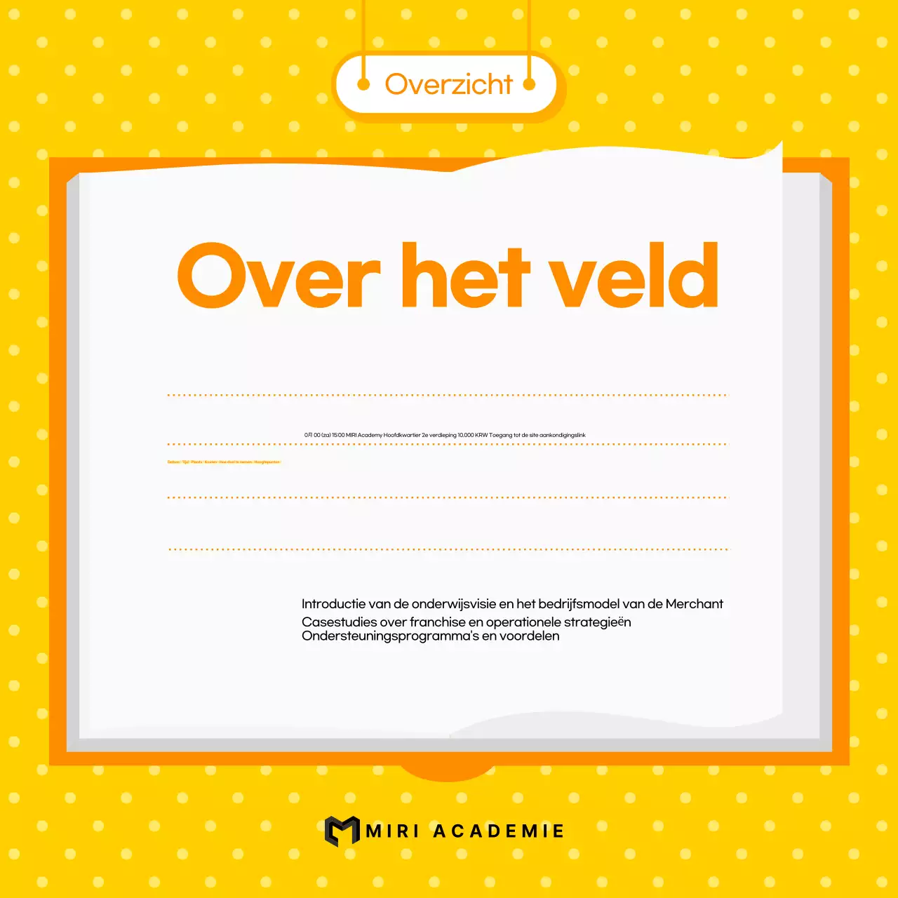 Over Blue Simple informatiesessies