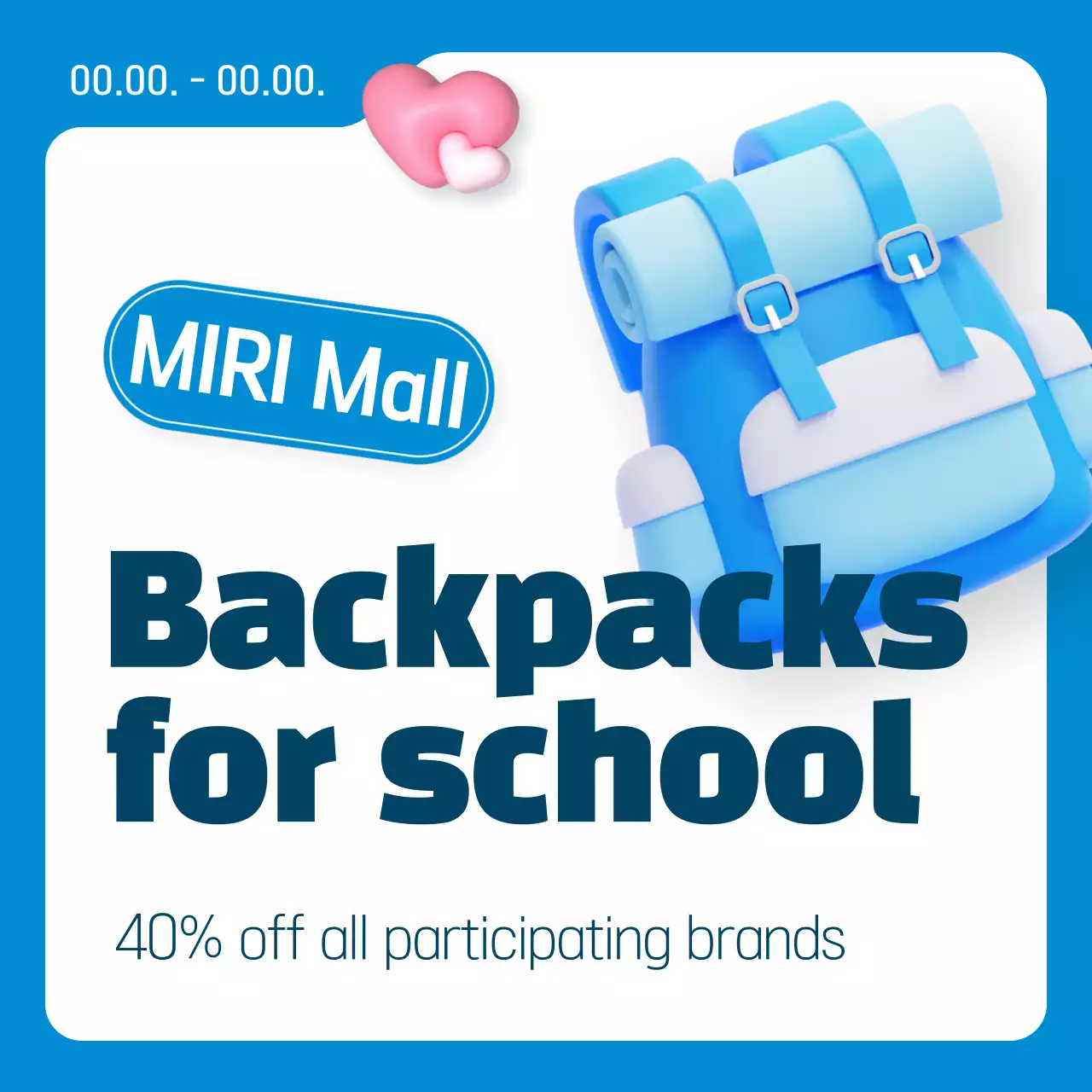 Blue Modern Bag Sale