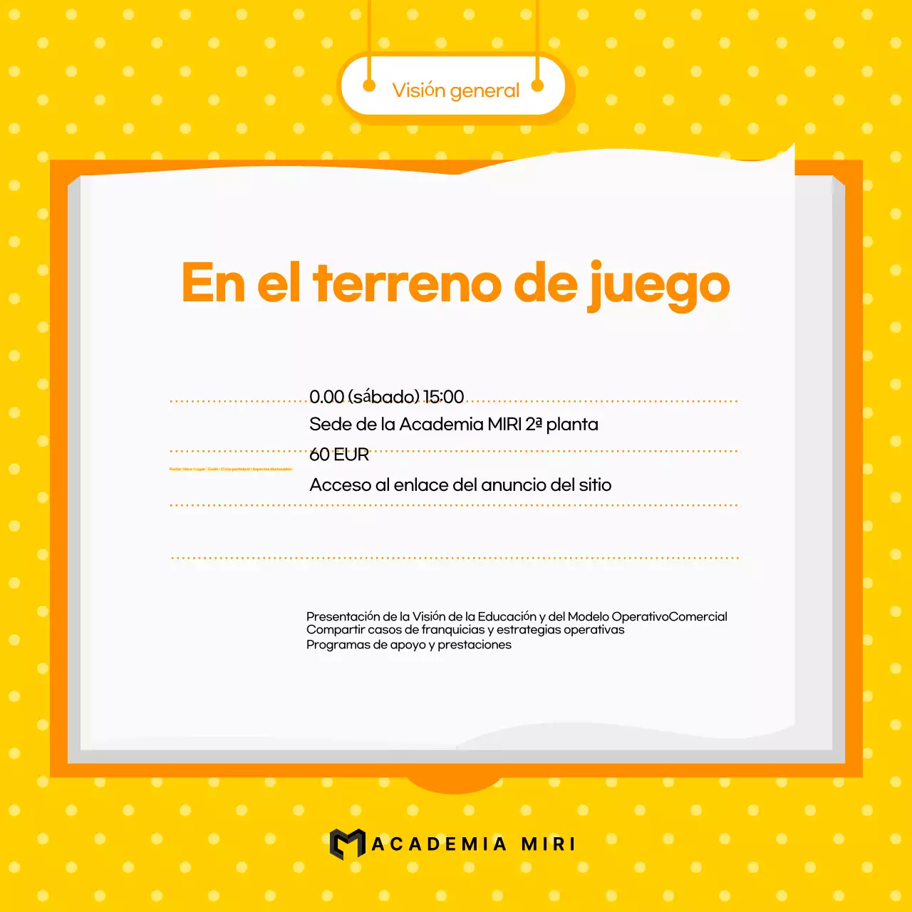 Acerca de las sesiones informativas Blue Simple