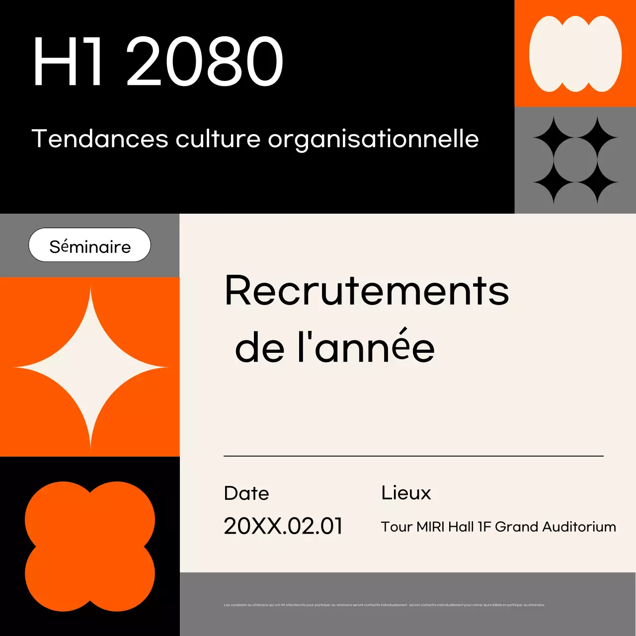 Guide du séminaire moderne d'Orange