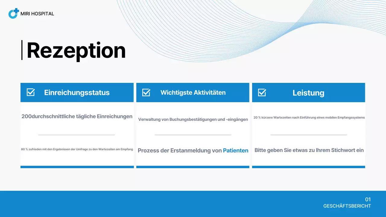 Blue Neat Hospital Bericht