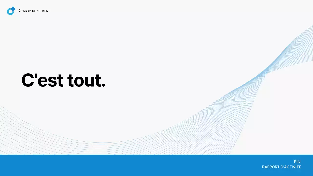 Rapport de l'hôpital Blue Neat