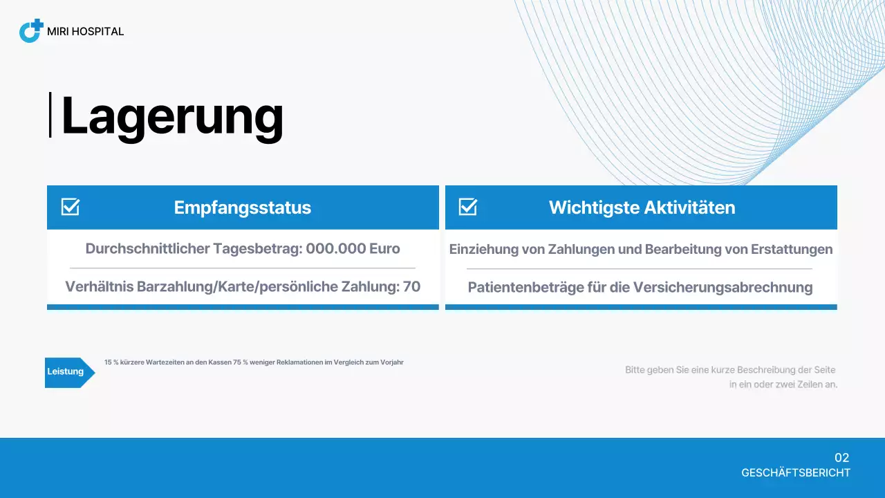 Blue Neat Hospital Bericht