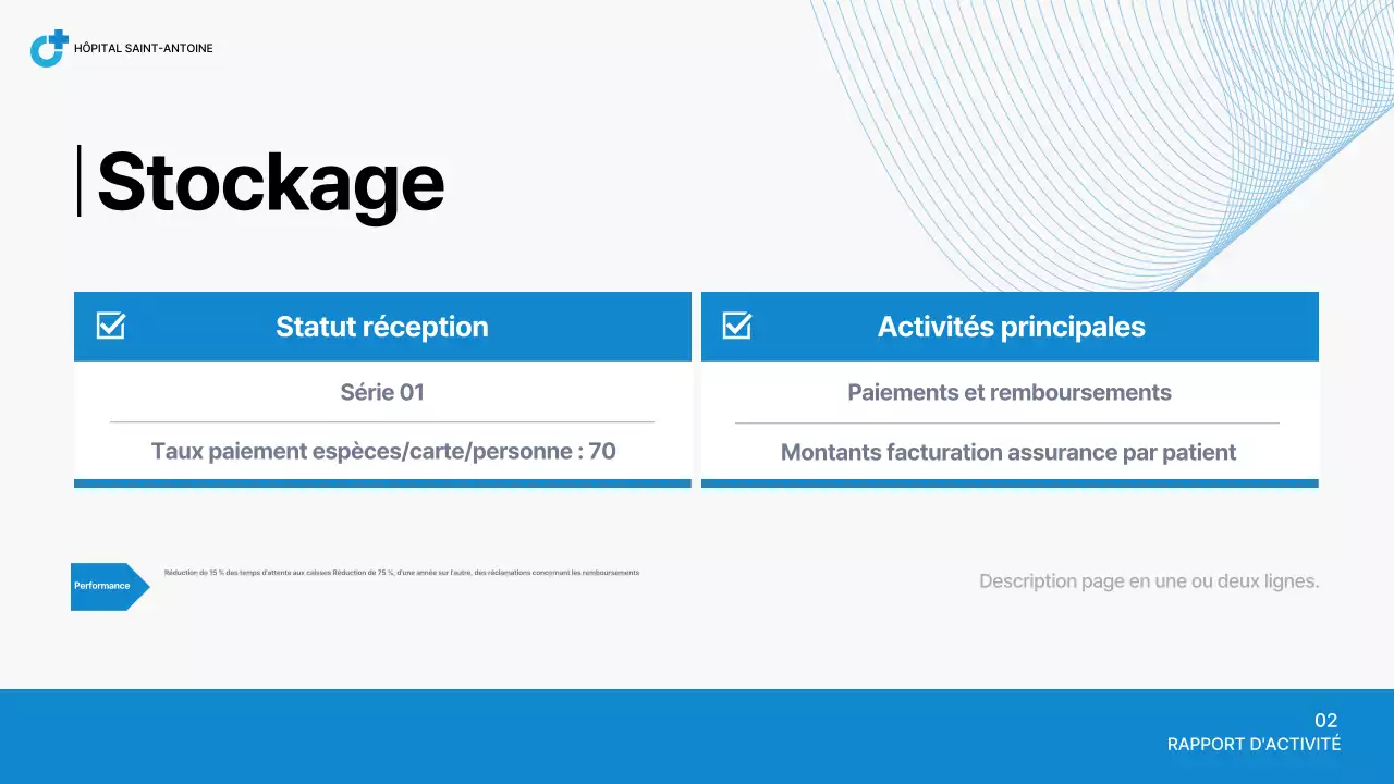 Rapport de l'hôpital Blue Neat