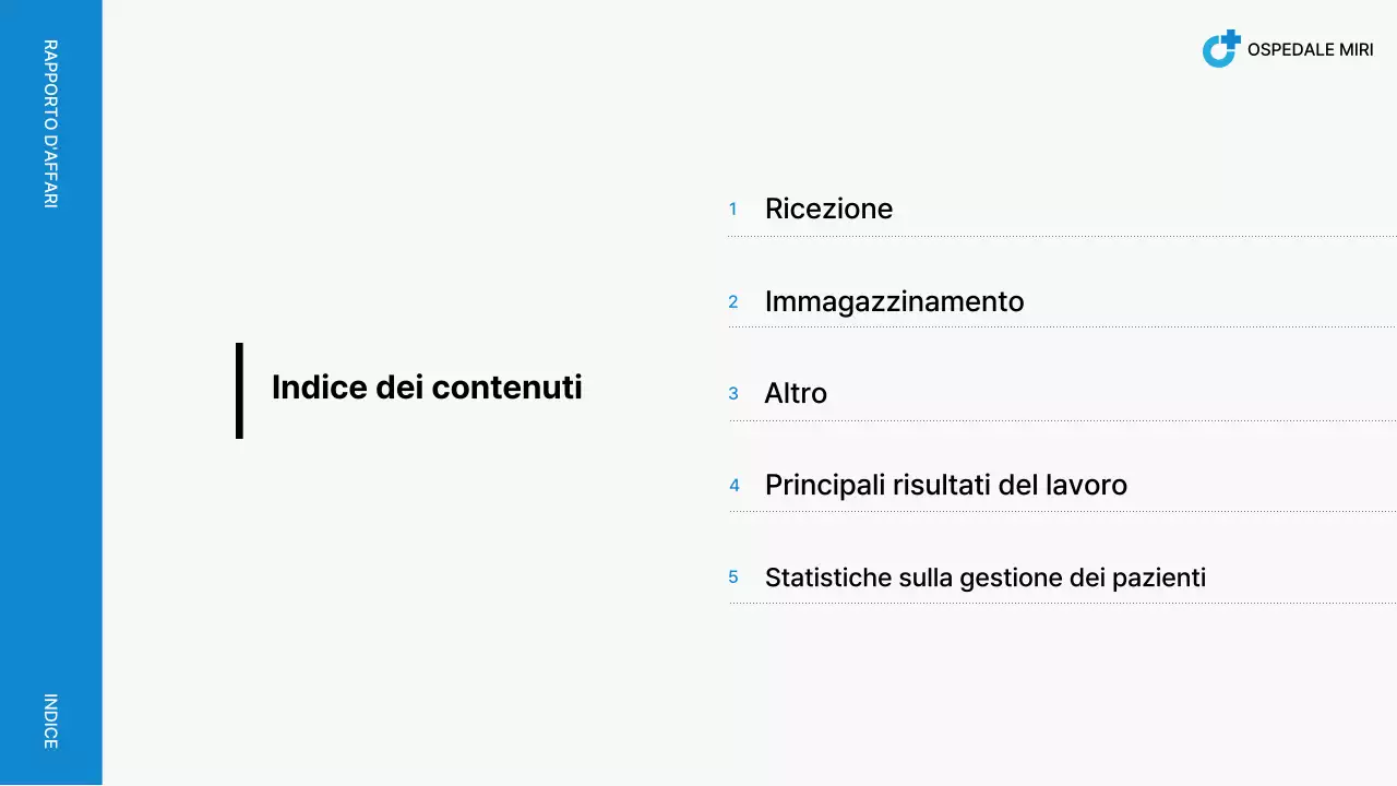 Rapporto sull'ospedale Blue Neat