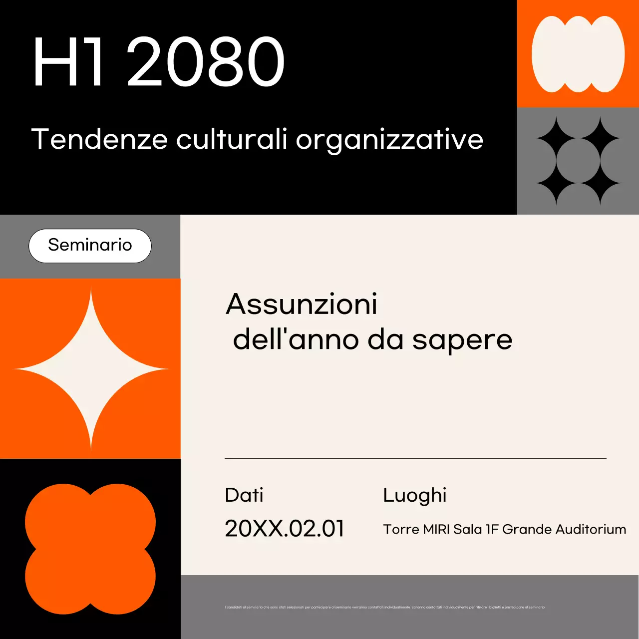 Guida al seminario moderno di Orange