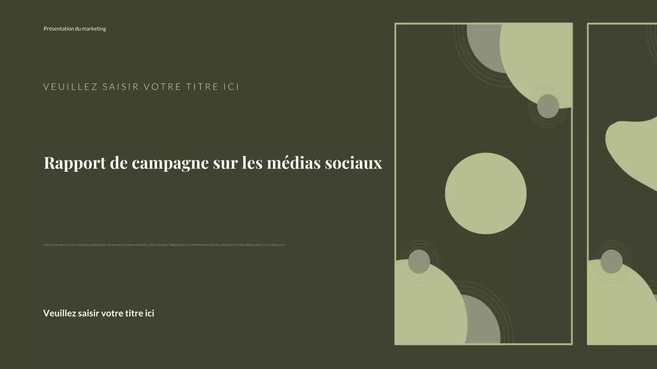 green modern social media report