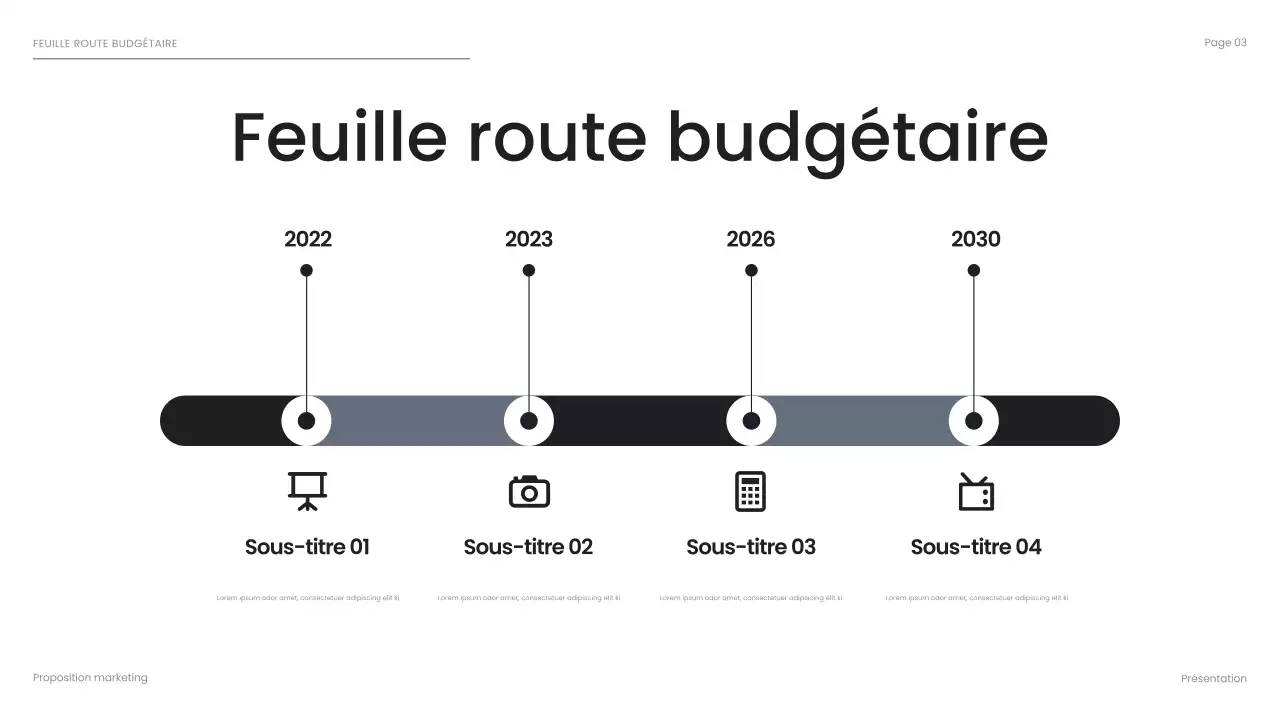 présentation d'entreprise moderne en noir